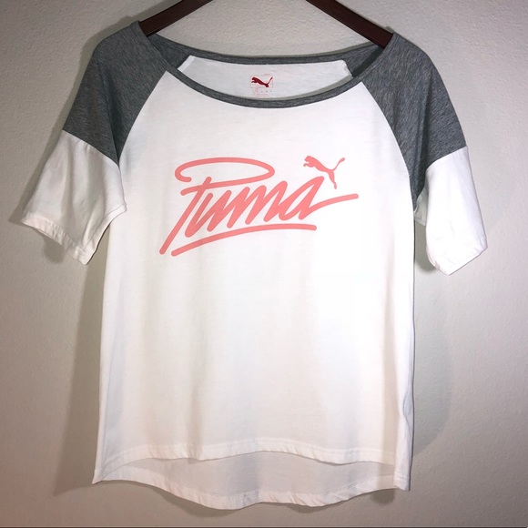 Puma Tops - Puma Short Sleeve White Tee Size Small